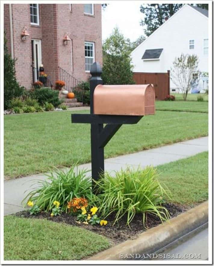 Elegant and Modern Copper Mailbox