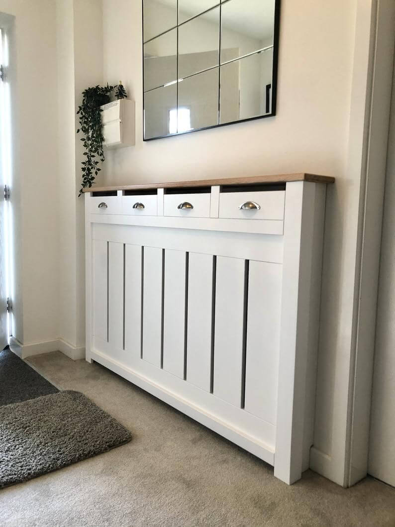 Bespoke Radiator Cover with Drawers