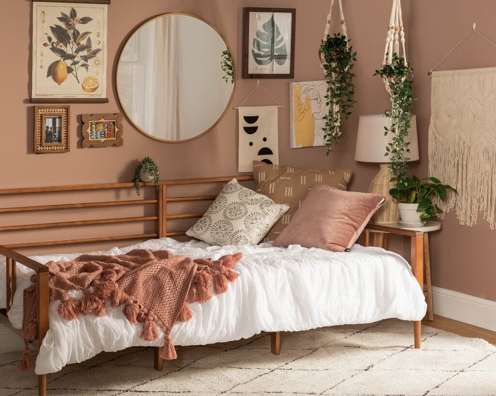 Cool Natural Boho Scandi Bedroom