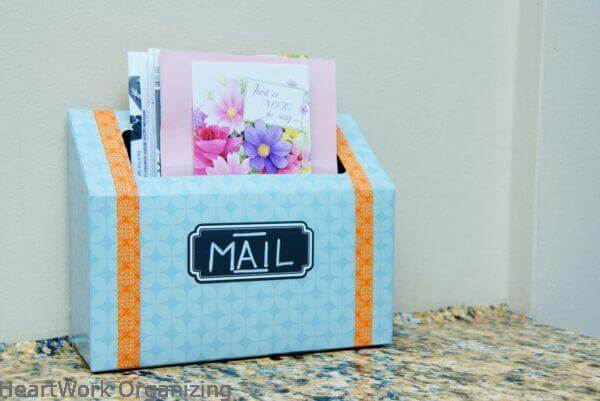 Easy Upcycled DIY Mail Holder