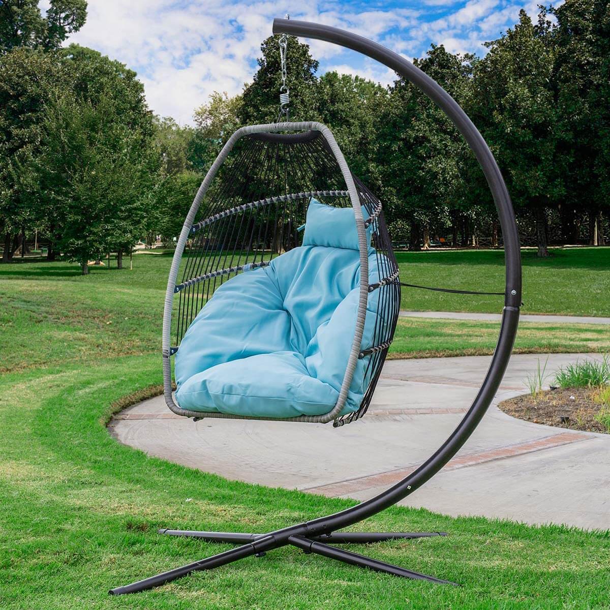 Deluxe Hanging Egg Chair Swing