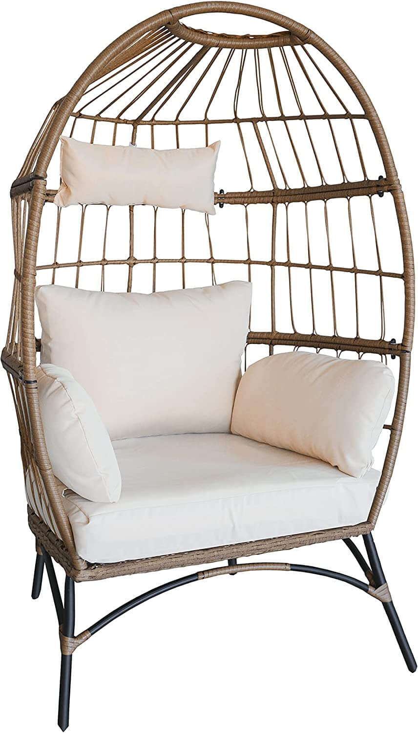 Luckyberry Wicker Egg Rattan Chair