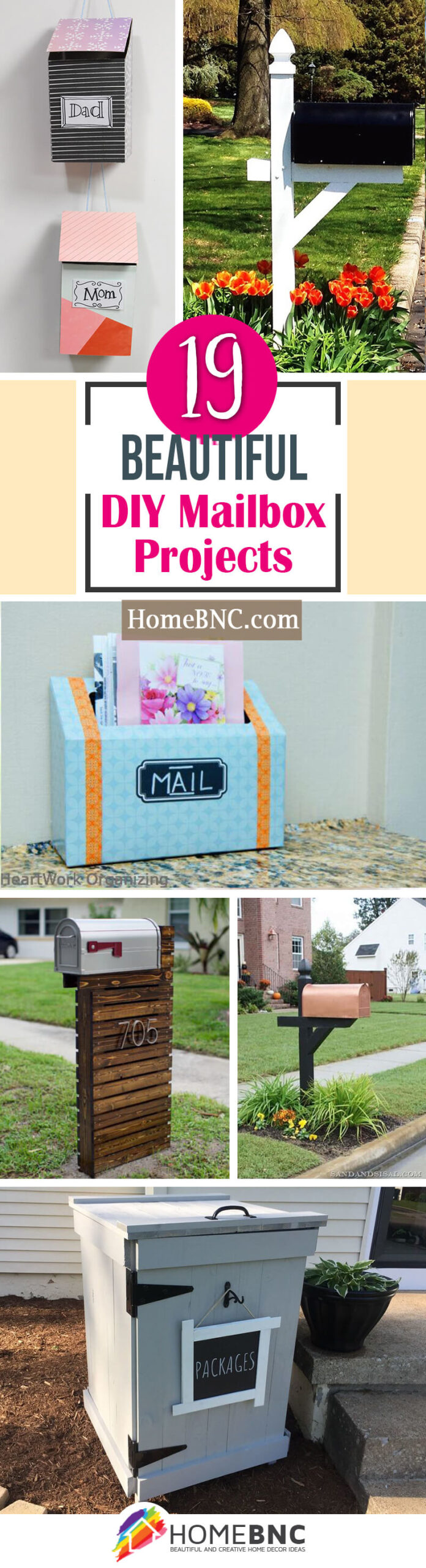 diy mailbox post ideas