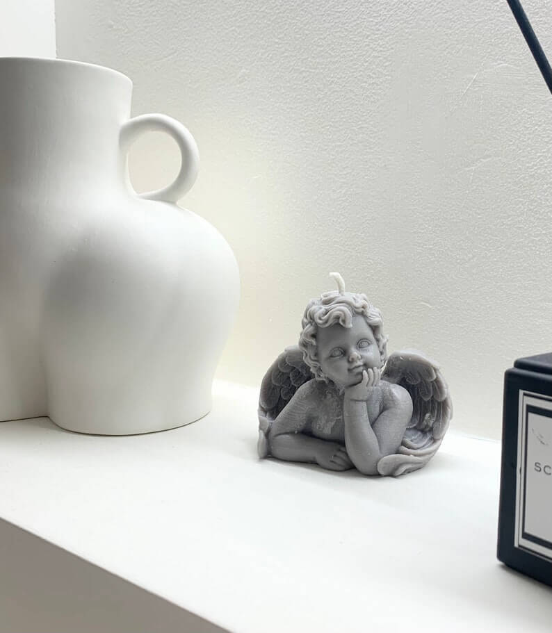 Peaceful and Adorable Angel Cherub Candle