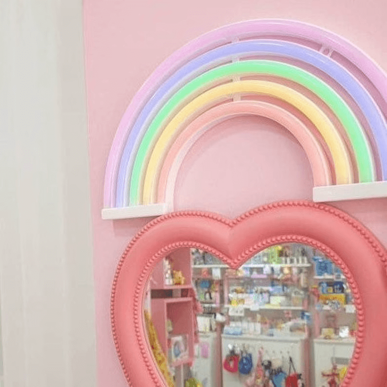 Cute and Colorful Rainbow Neon Night Light