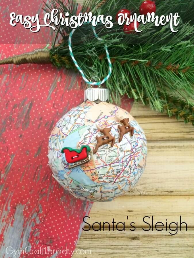 DIY Decoupage Santa's Christmas Eve Sleigh Ride