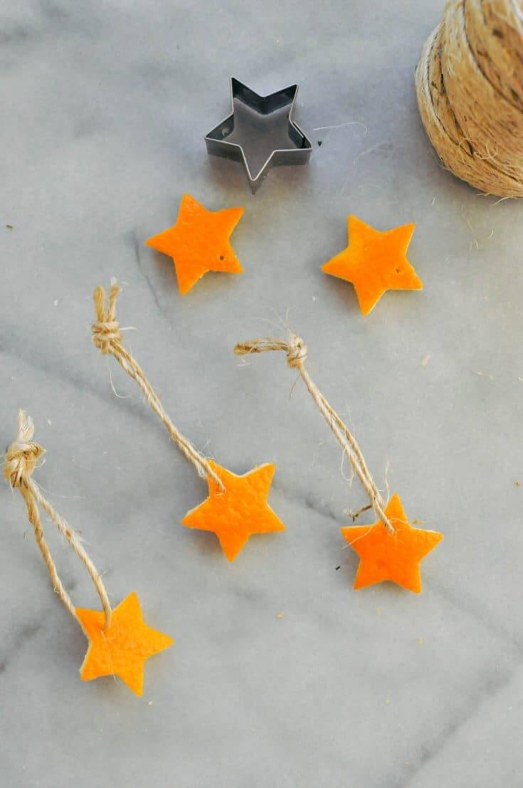 Adorable DIY Orange Peel Ornaments