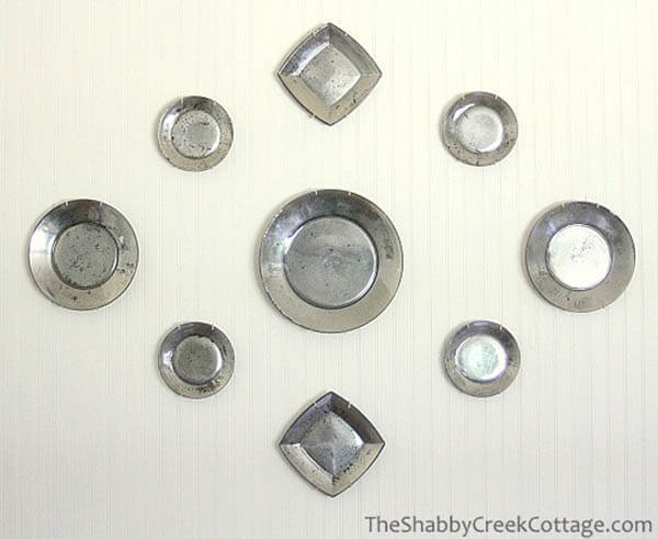 DIY Mercury Glass Plates Decoration