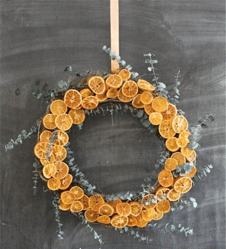 Unique Dried Orange Seasonal Wreath