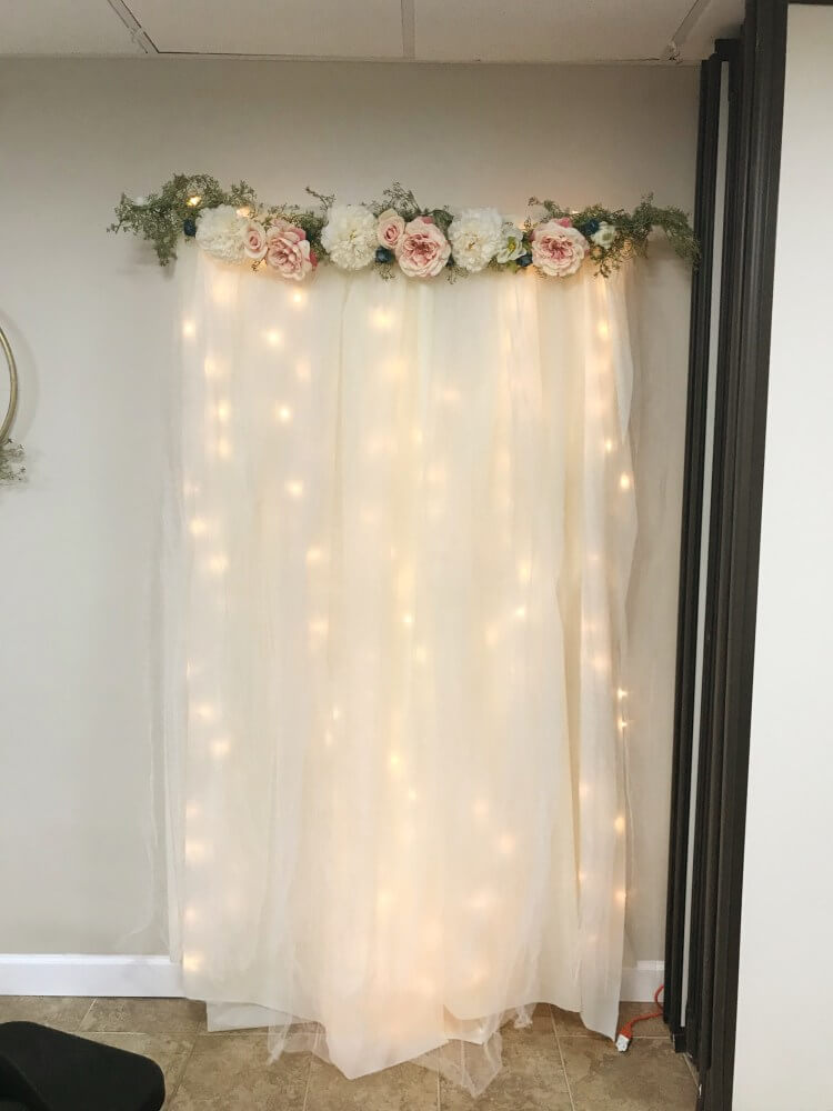 Lighted Flower Backdrop Photoshoot Set