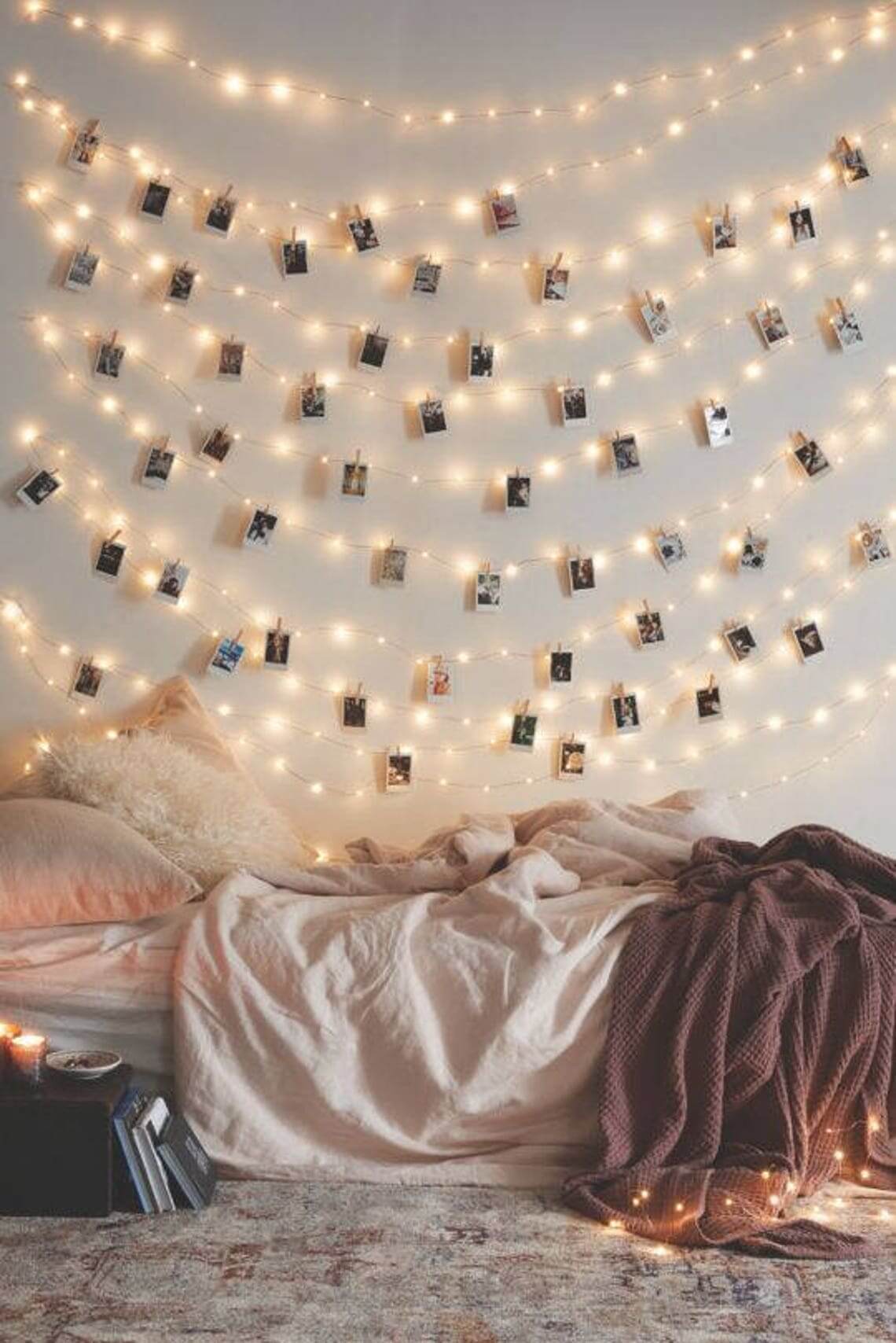 diy room decor with fairy lights