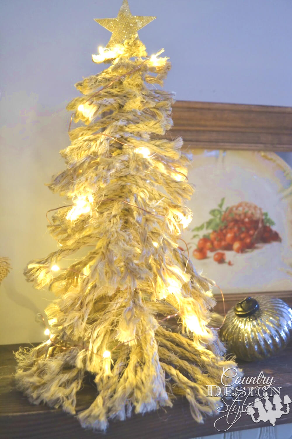 Shaggy Rope Yarn Christmas Tree