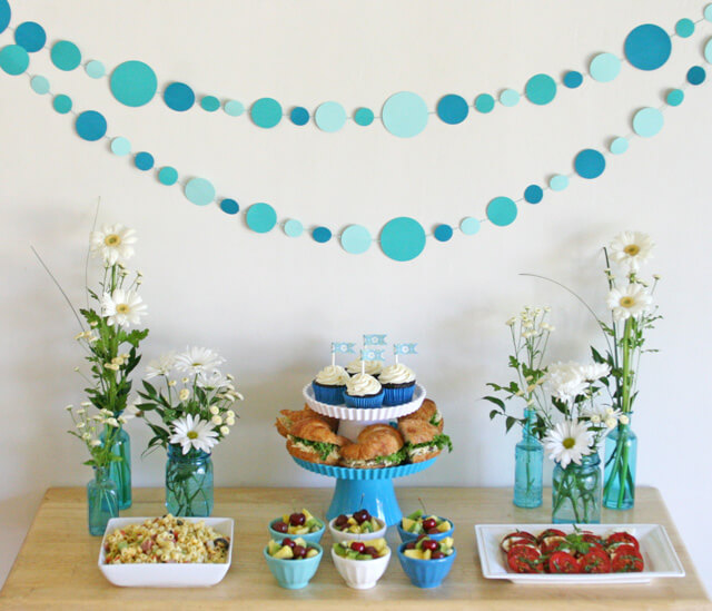 Paper Garland Over Flowery Feast