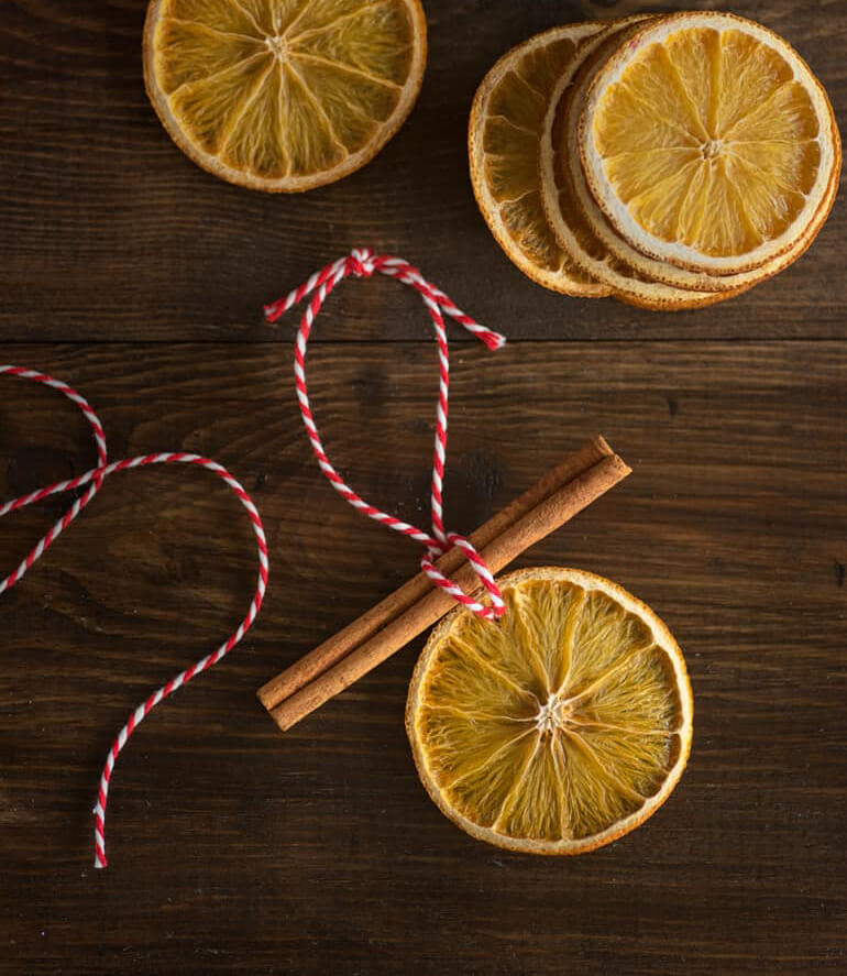 Easy and Festive Orange Slice Ornaments