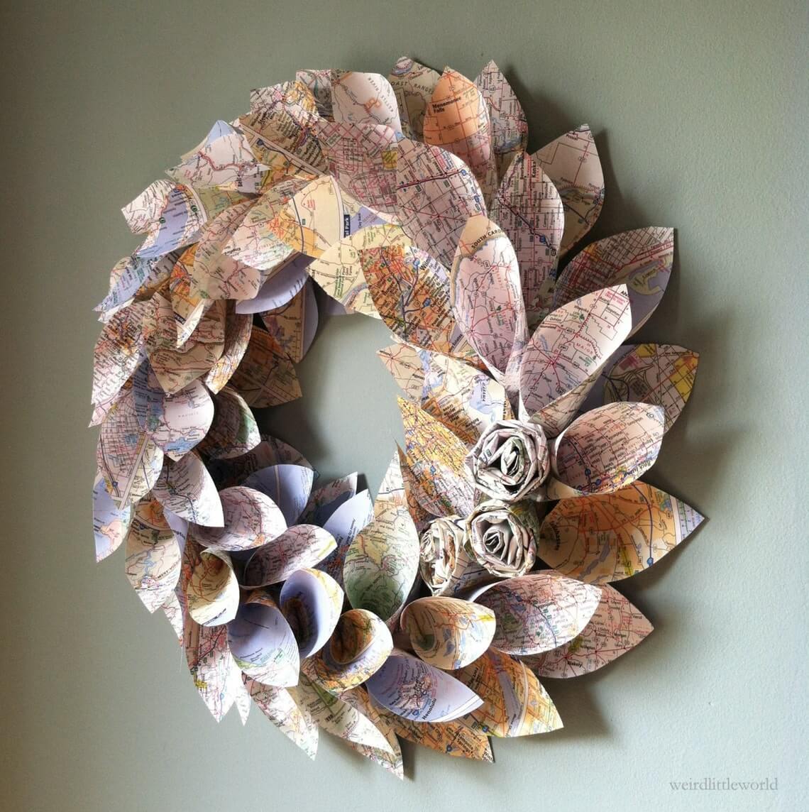 DIY Fall Paper Wreath Printout