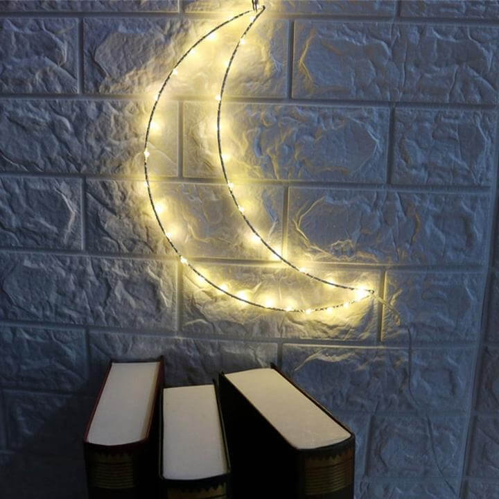 Stylish Crescent Moon Fairy Light