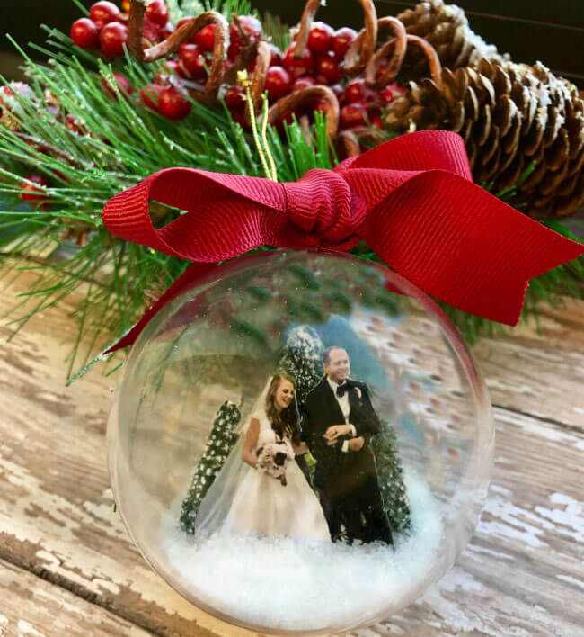 DIY Christmas Snow Globe Ornament