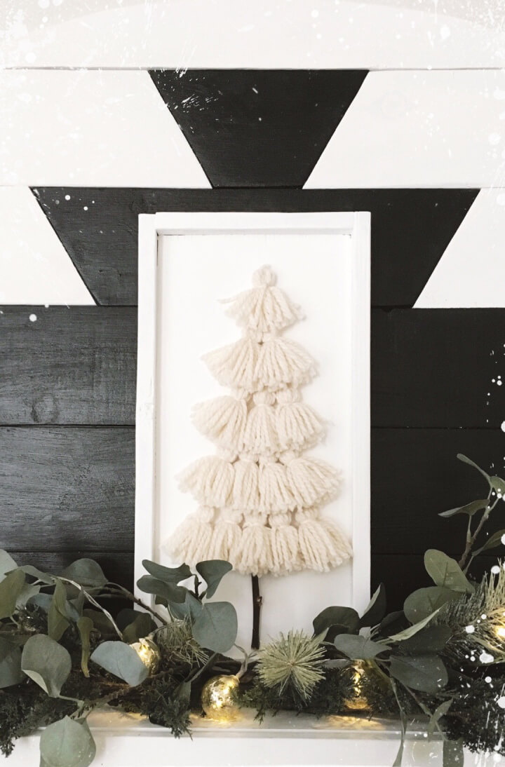 Sweet DIY Yarn Tassel Tree