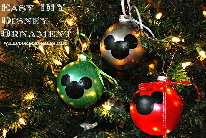 mickey mouse christmas ornament diy