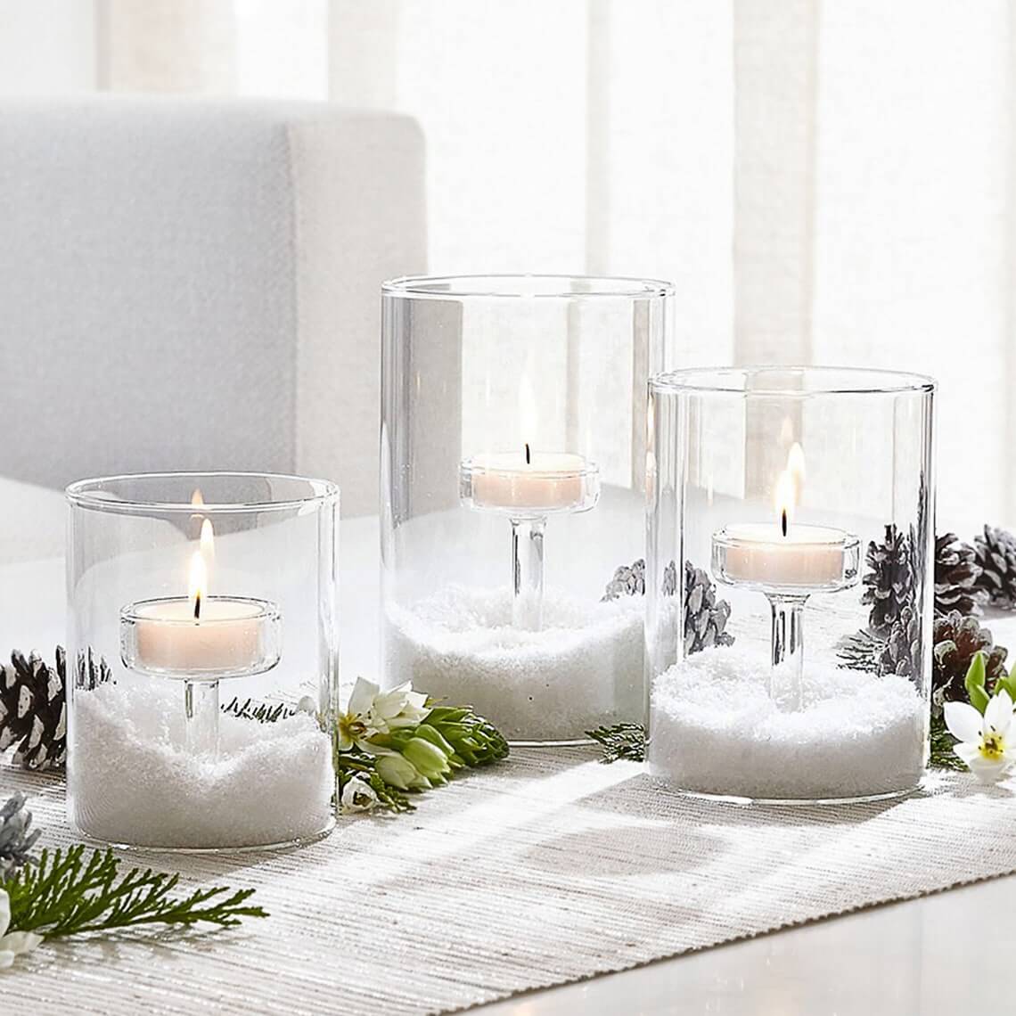 Unique 2-in-1 Glass Vase Candleholders