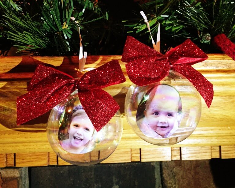 DIY Personalized Picture Christmas Ornament