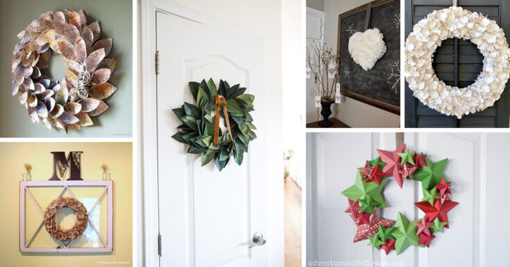 Featured image for 18 Awesome DIY Paper Wreath Designs for Your Next Project