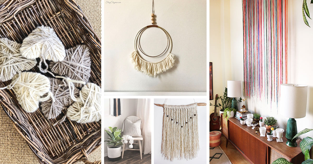 Featured image for “23 Fun and Fabulous Homemade Yarn Decor Ideas”