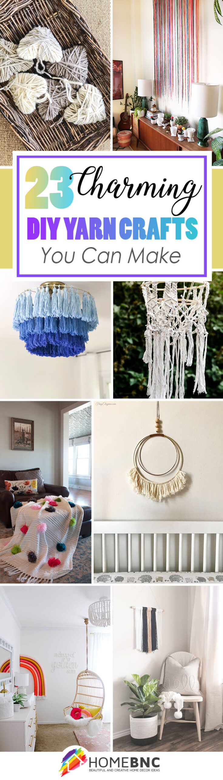 Get creative with yarn crafts home decor ideas for your home