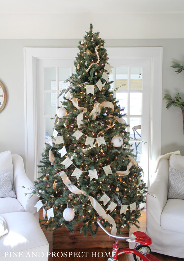 Easy Christmas Hymn Flag Garland