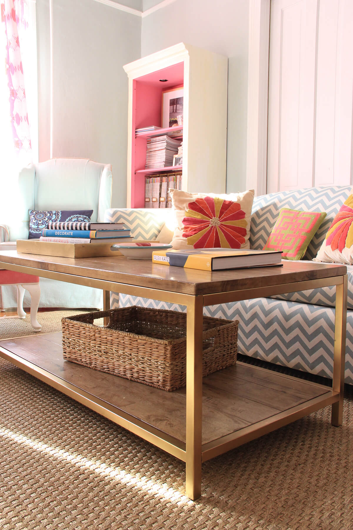 Gold Leaf Coffee Table Upgrade