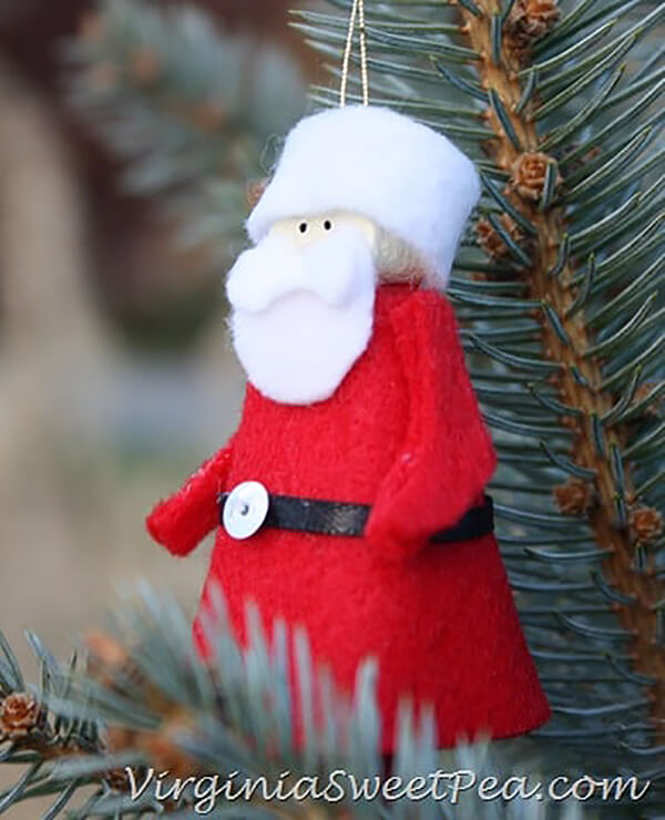 Santa Clothespin Ornament Kid-Friendly Craft