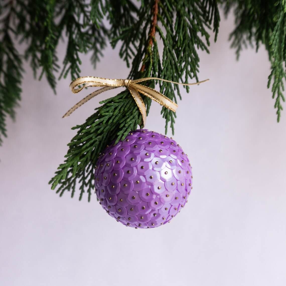 Vintage Purple Christmas Ornament Decor
