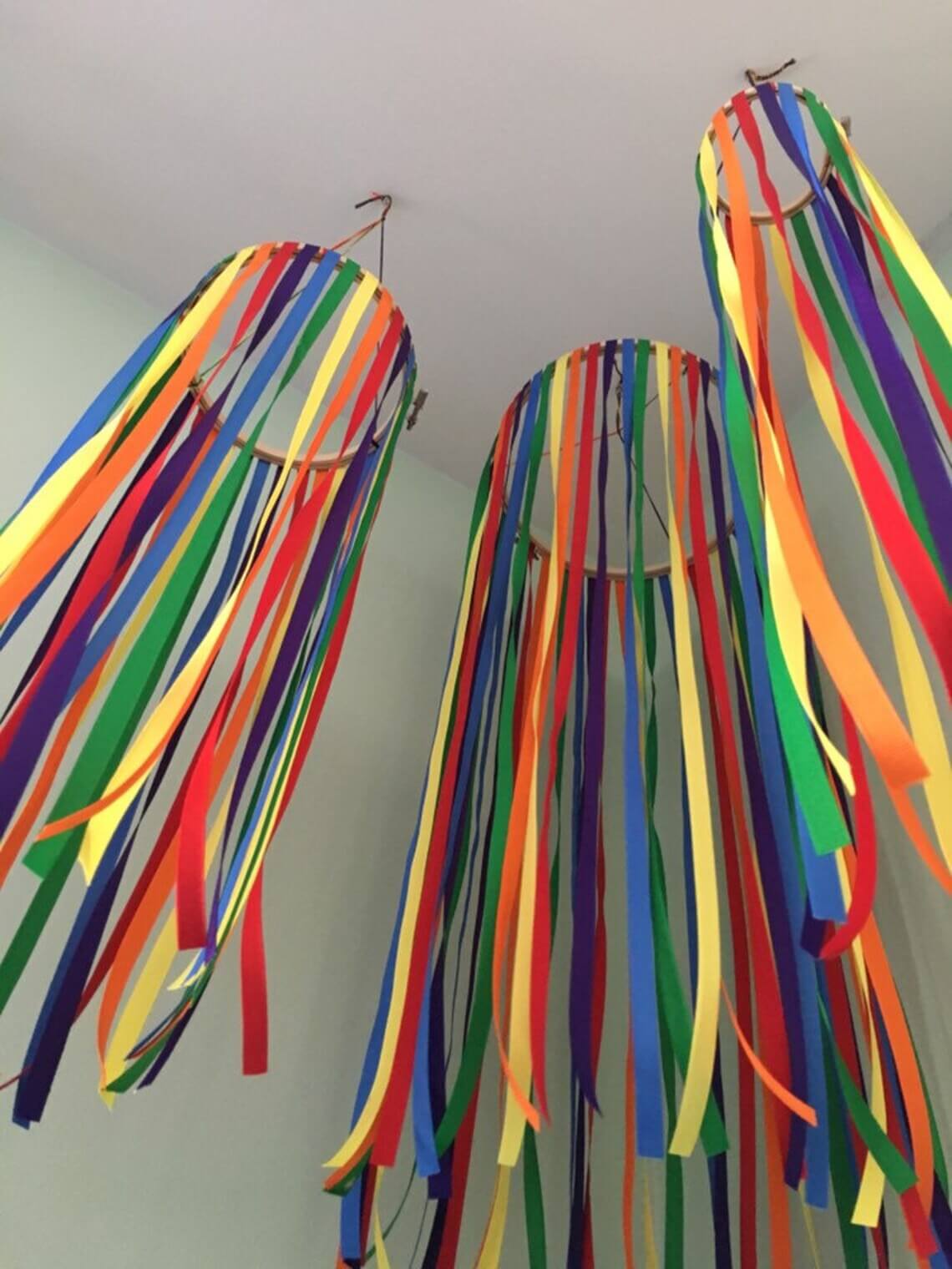 Rainbow Ribbon Hanging Mobile Design