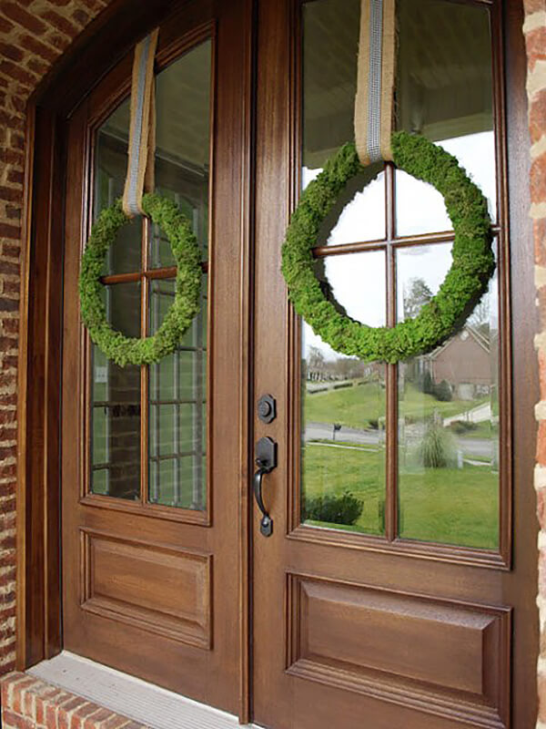Plain and Simple Green Moss Wreath