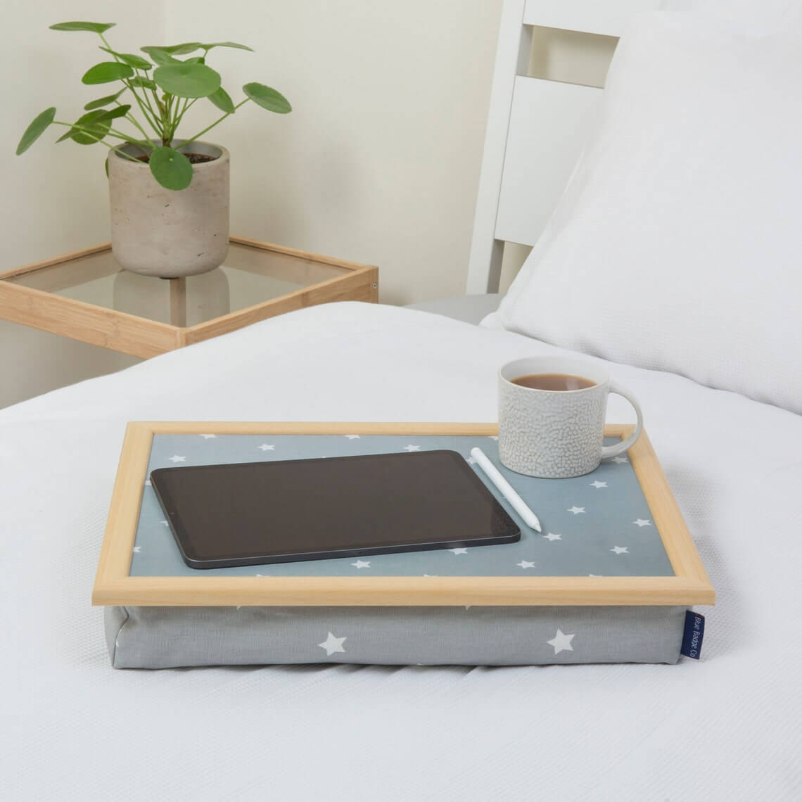 Wood Framed Lap Tray With Underside Cushion