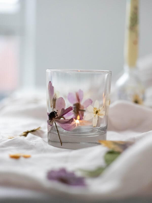 Awesome Pressed Flower Tealight Holders