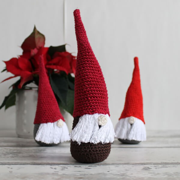 Fun Crochet Mini Christmas Gnome