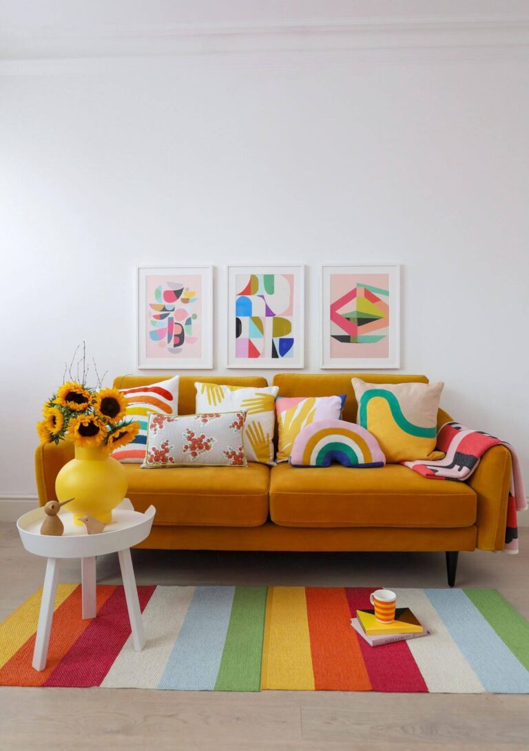 24 Rainbow Home Decor Ideas Homebnc 768x1090 