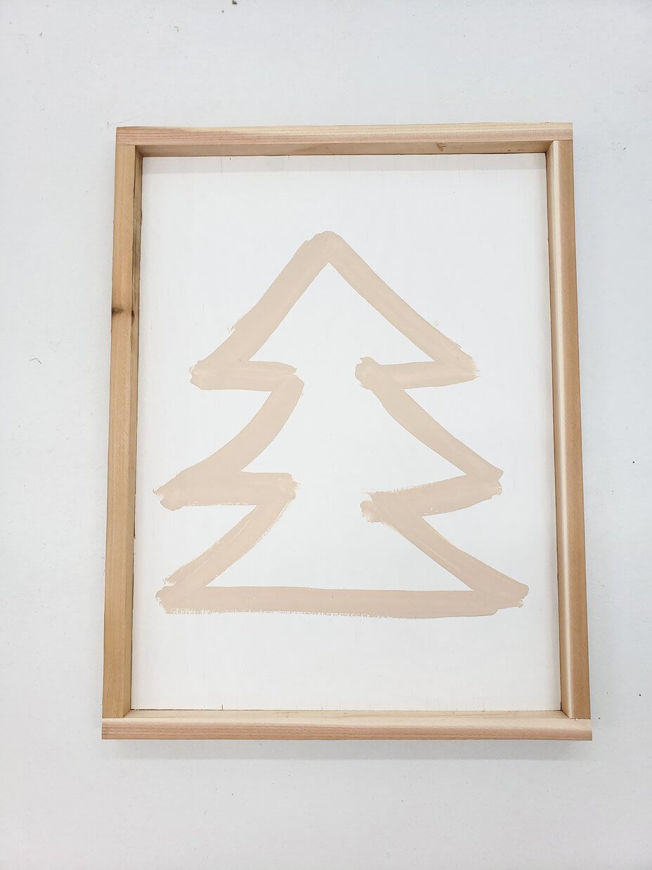 Adorable Taupe Tree Wooden Sign