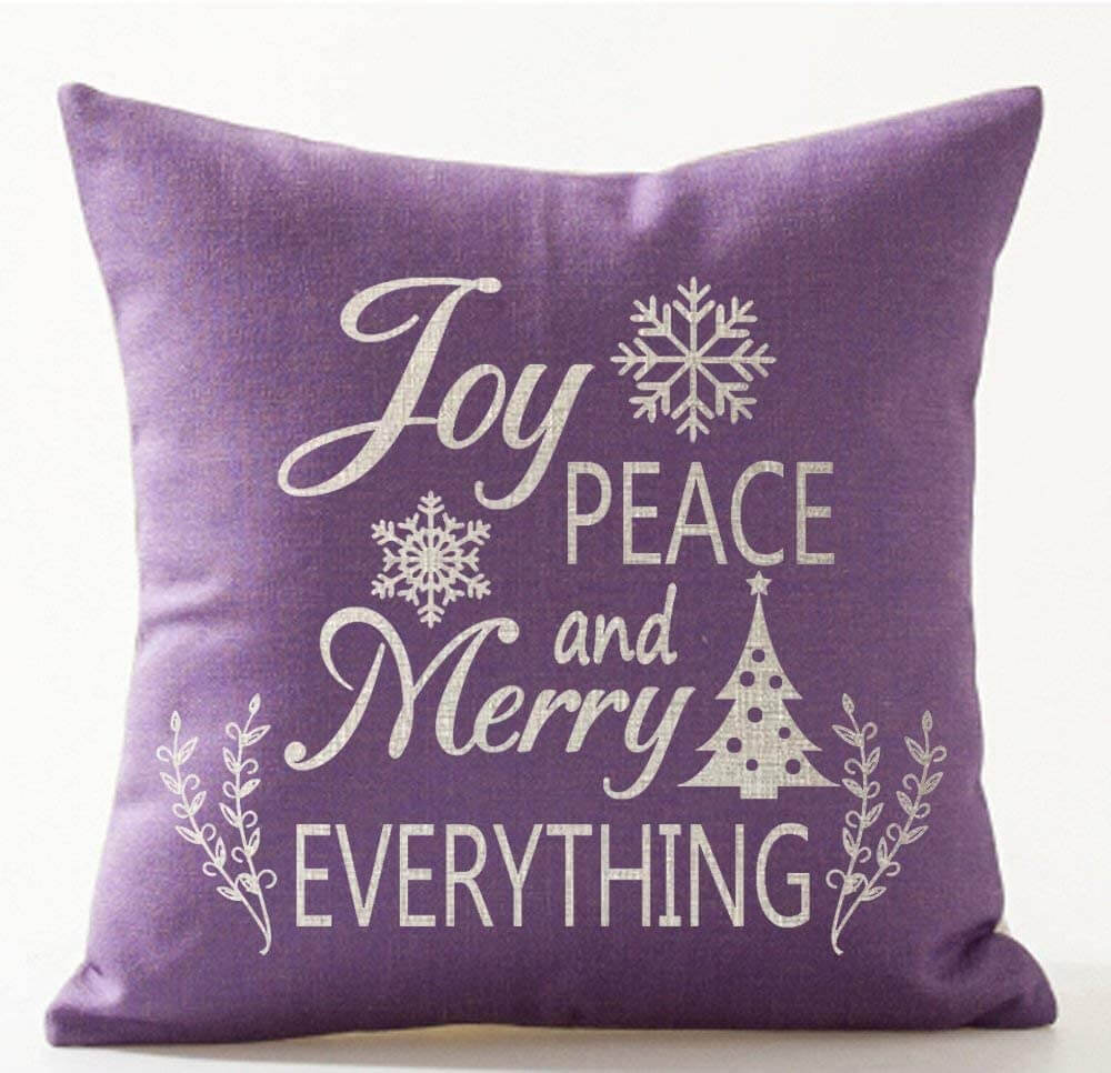 Queen’s designer Purple Christmas Decorative Pillow
