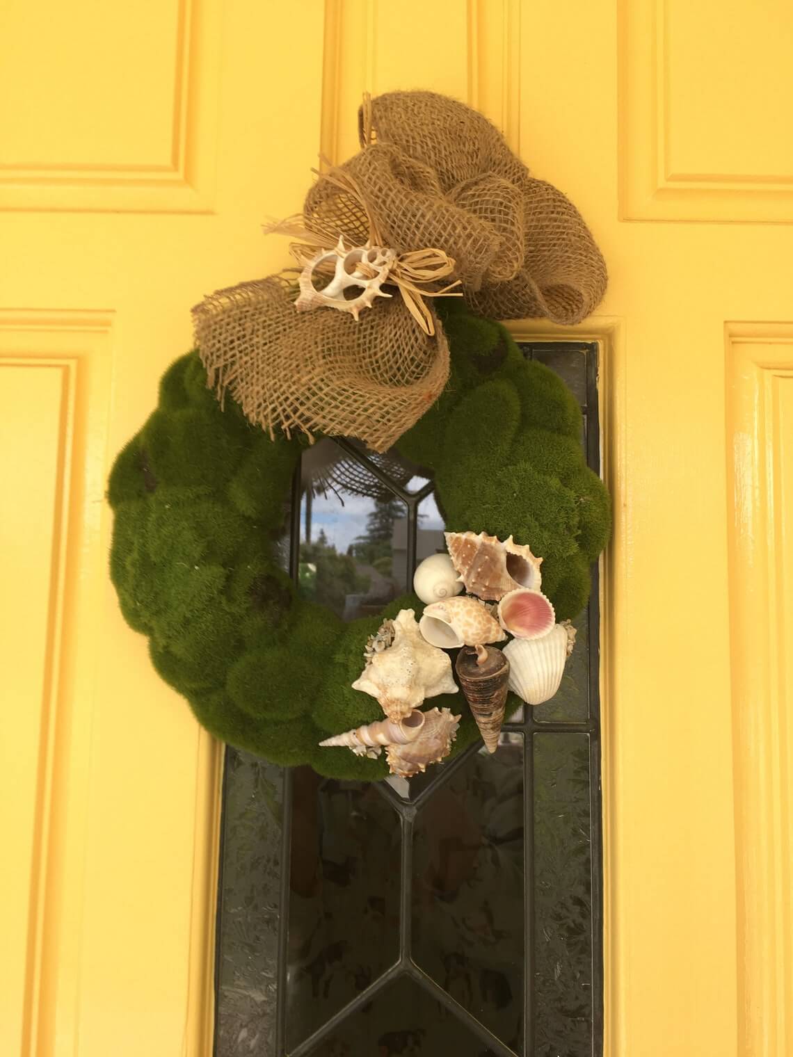 Mossy Mounds Nautical Shell Wreath