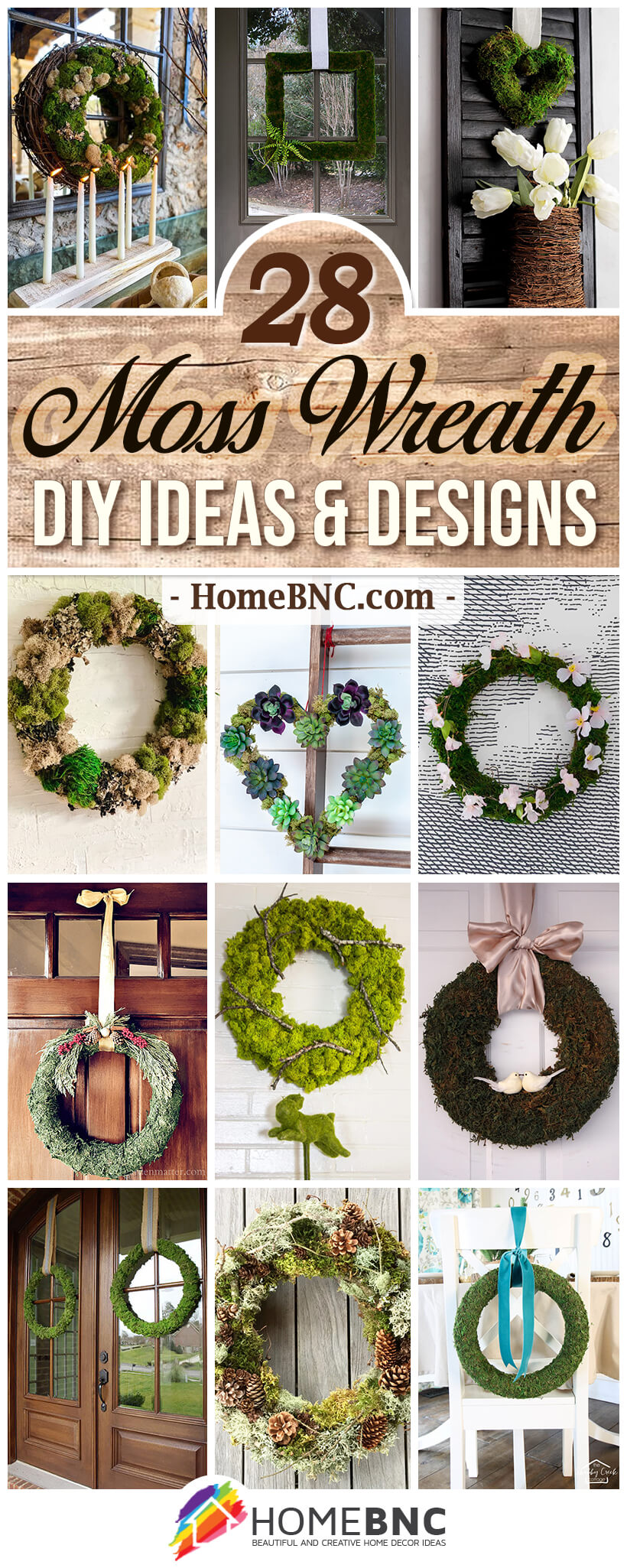 DIY Square Moss Wreath