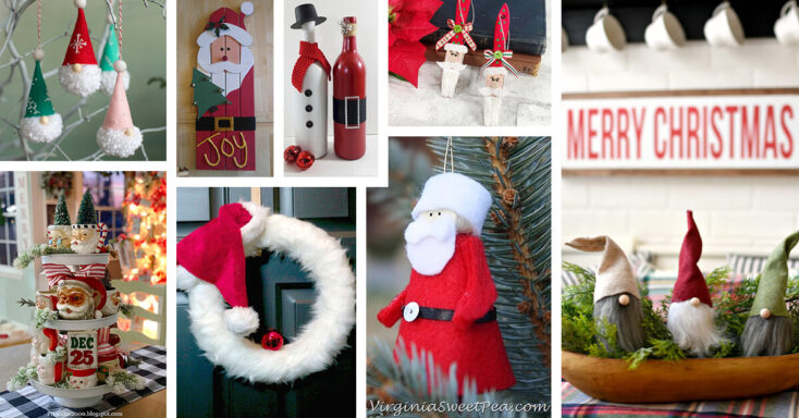 Featured image for 26 Buzzworthy Ideas for DIY Santa Claus Decorations that will Inspire Christmas Joy