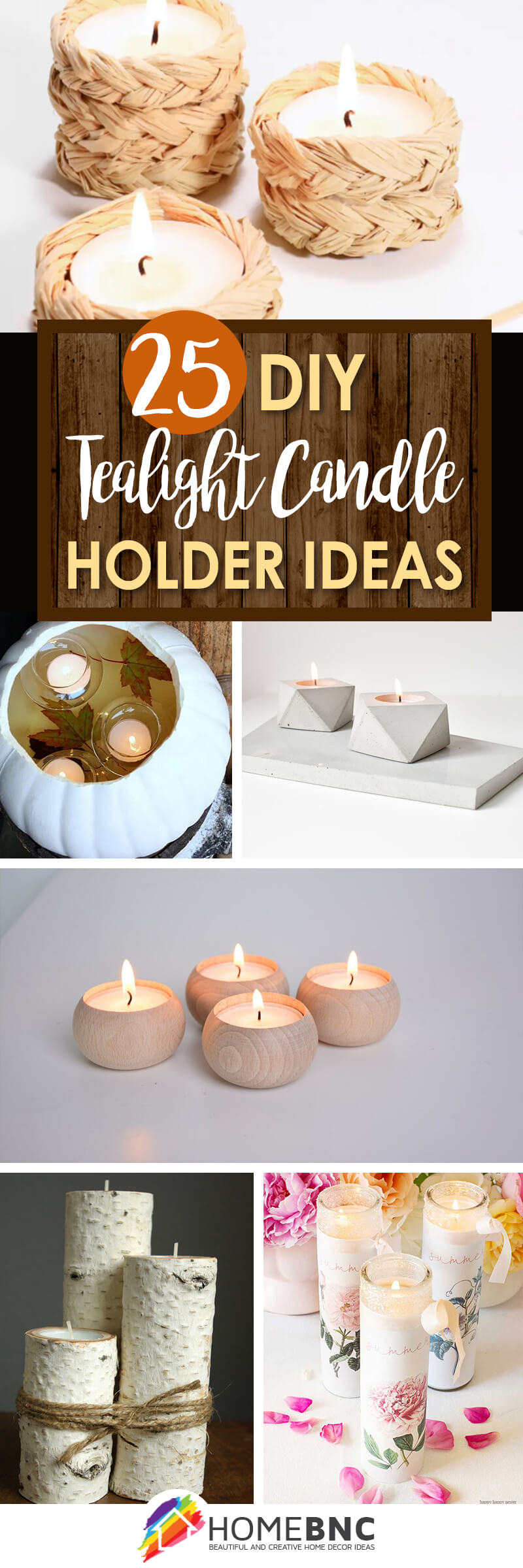 Best DIY Tealight Candle Holder Ideas