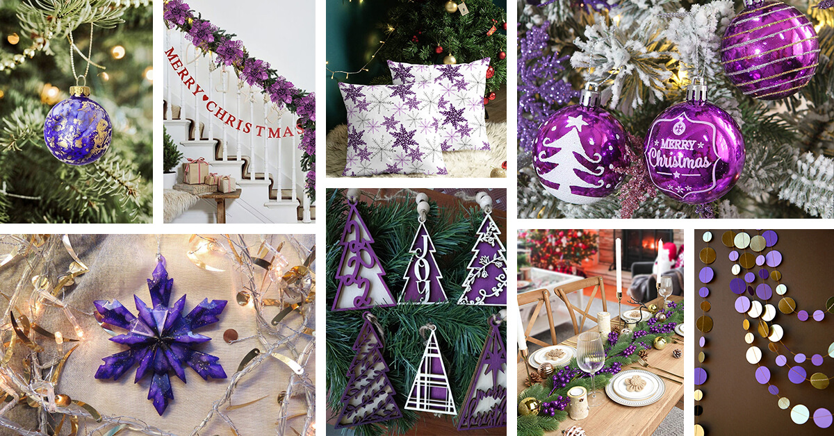 Featured image for “28 Purple Christmas Decorations for a Colorful Holiday”
