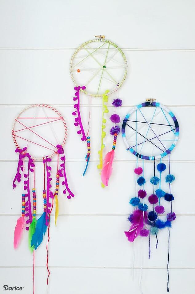 Crazy Cool Summer Camp Dreamcatcher Craft