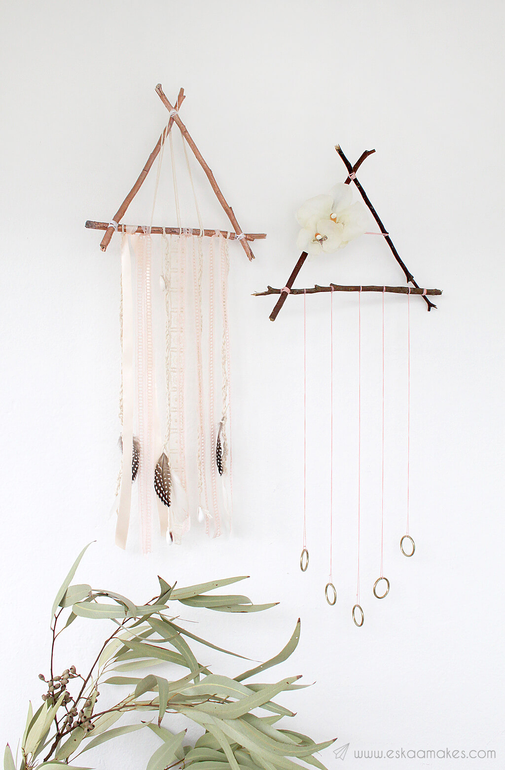 Terrific Triangular Twig DIY Dreamcatcher