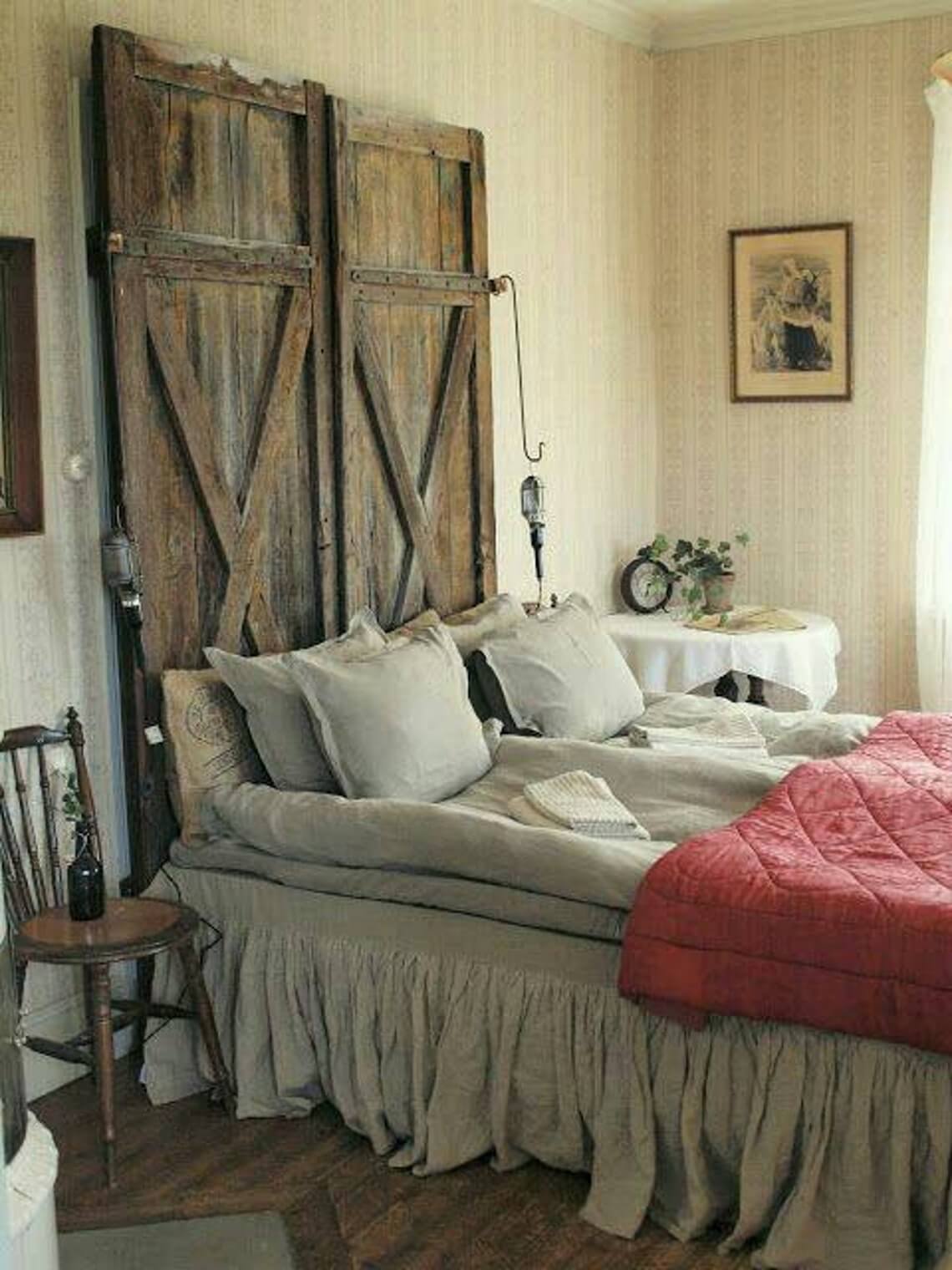 Unique Handmade Barn Door Replica Headboard