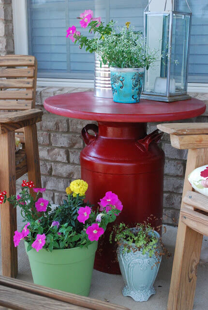 Create a Unique Milk Can Table