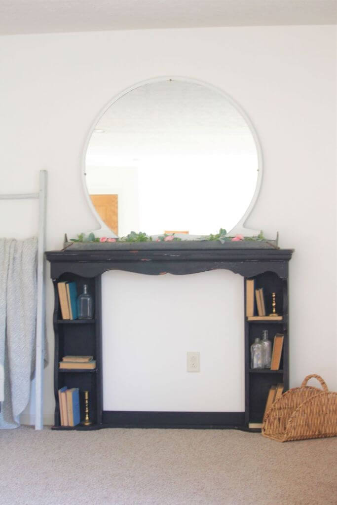 Milk Paint Faux Fireplace DIY Project